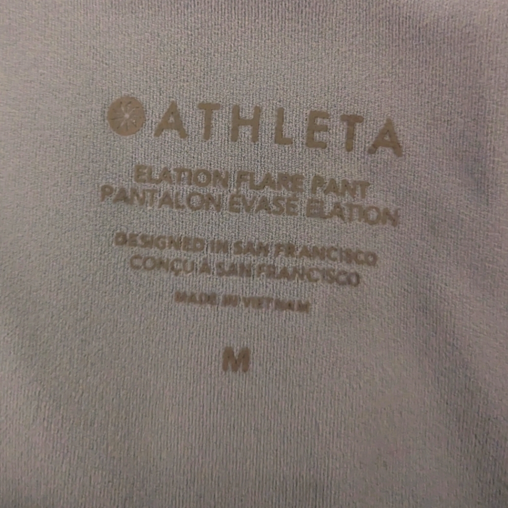 Athleta Elation High Rise Flare Pants Grey/Blue Women's Size Medium - Picture 8 of 10